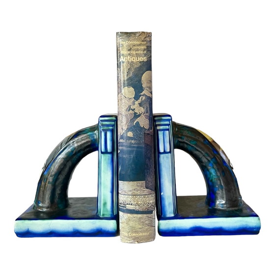 Image 1 of Louis Dage ceramic set of bookends by d'Argyl