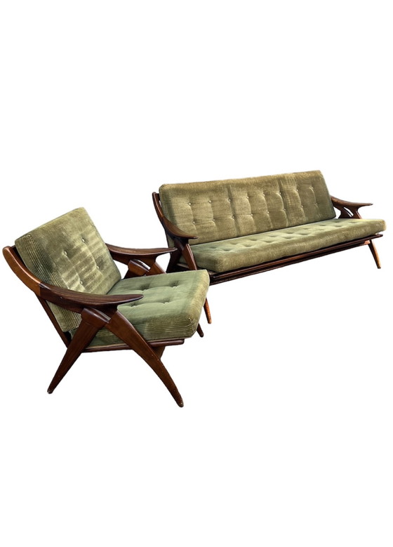 Image 1 of Gelderland de Ster sofa and lounge chair