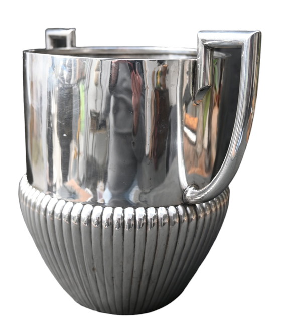 Image 1 of Art Nouveau champagne bucket made of sterling silver, by Otto Schneider (1882-1941)