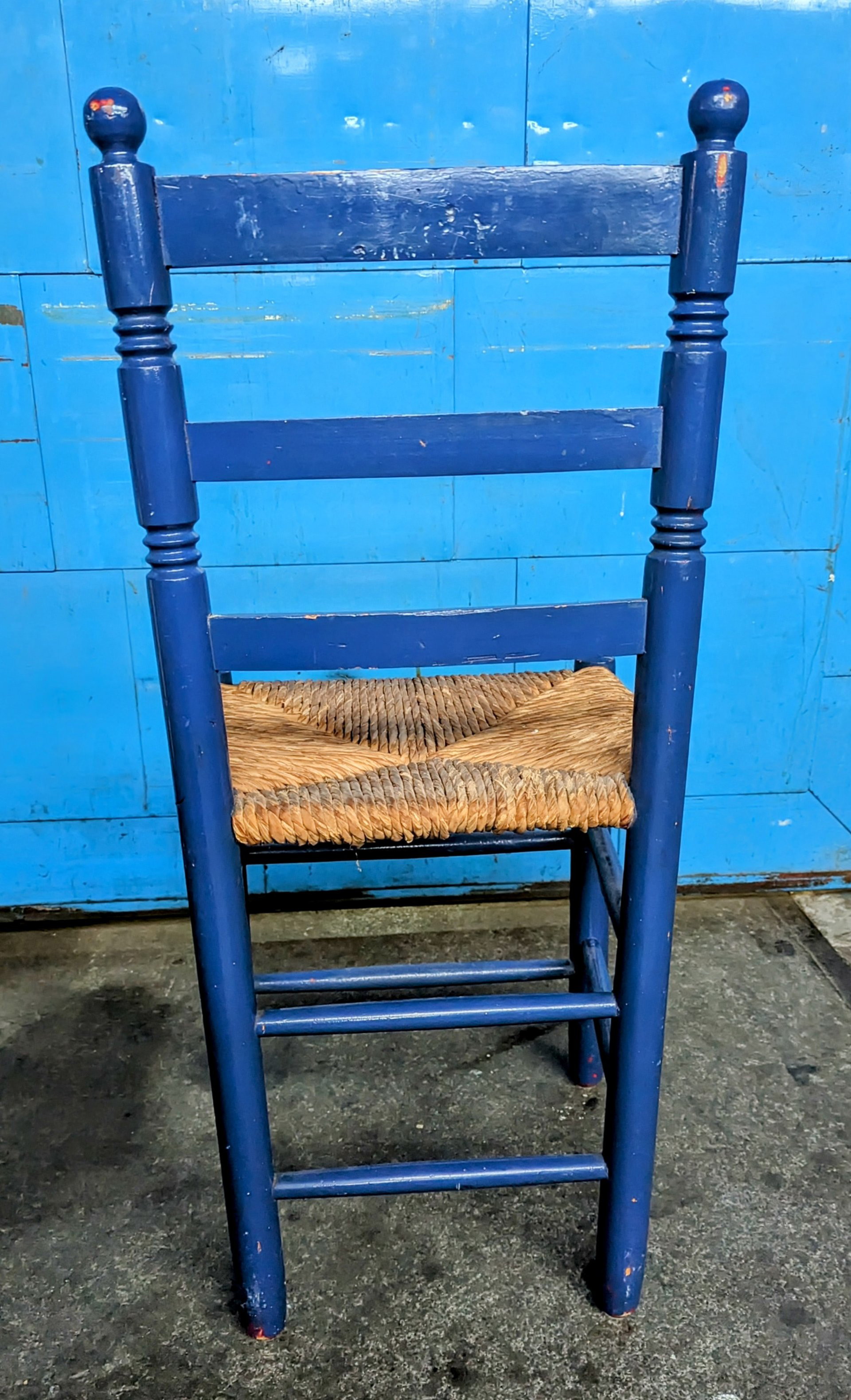 Wooden chair hotsell with wicker seat