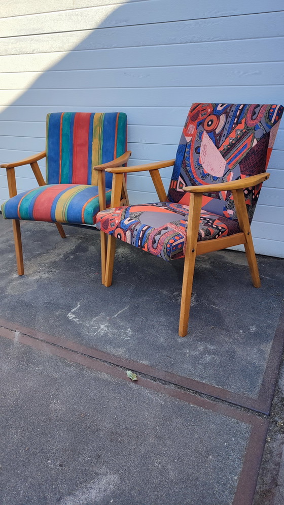 Image 1 of 2x chaises vintage