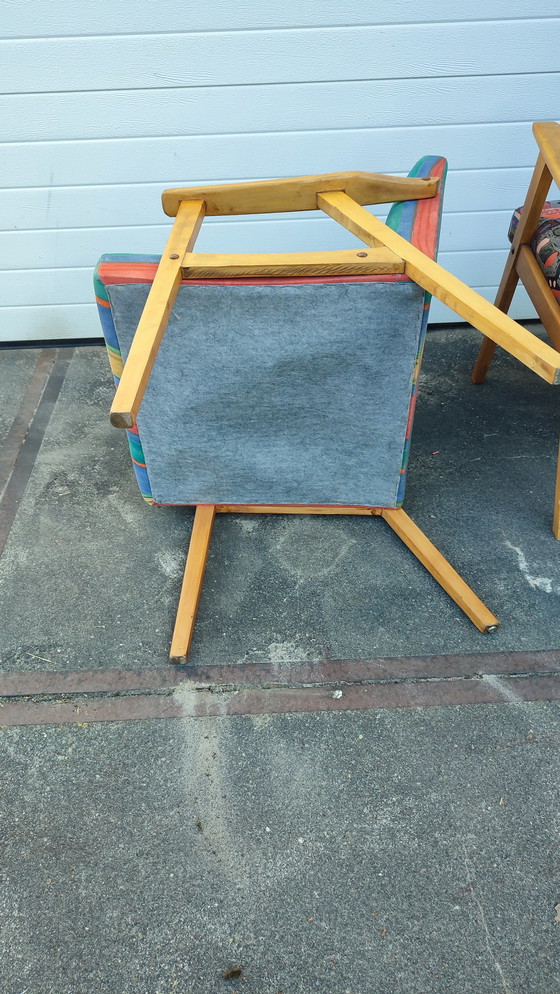 Image 1 of 2x chaises vintage