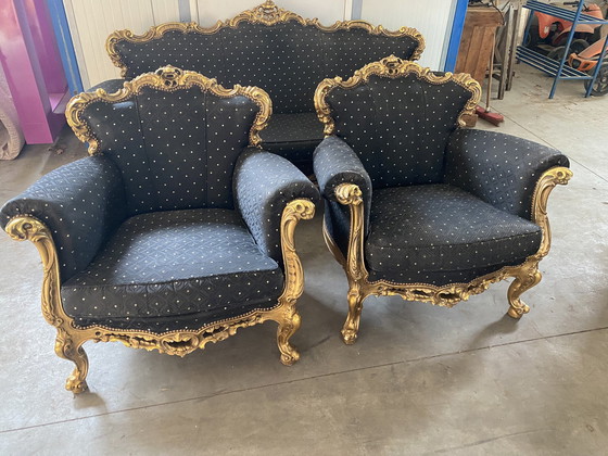 Image 1 of Gilded Barok sofa set