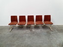 teak plywood vintage industrial retro pew 60s design