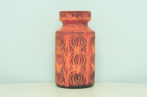 vase orange "Amsterdammer" Allemagne de l'Ouest