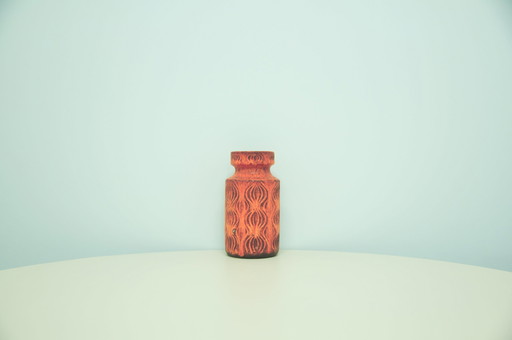 orange 'Amsterdammer' West Germany vase