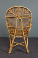Vintage Rohé Noordwolde rattan armchair