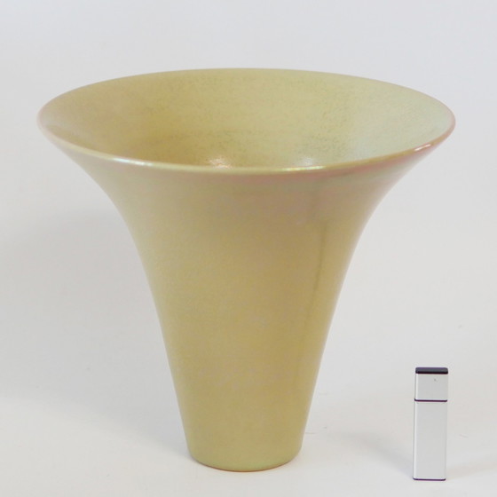 Image 1 of Mobach trumpet vase in gold luster glaze