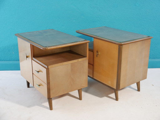 Ensemble vintage de deux armoires, années 60