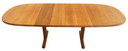 Holstebro 2x extendable oval dining table solid teak vintage