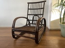 Fauteuil de salon vintage en bambou
