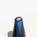 Vintage teardrop vase in blue "Sommerso" Murano glass, Flavio Poli style