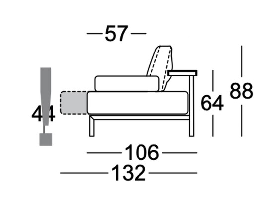 Image 1 of Bono by Rolf Benz Corner sofa - Leather and oak