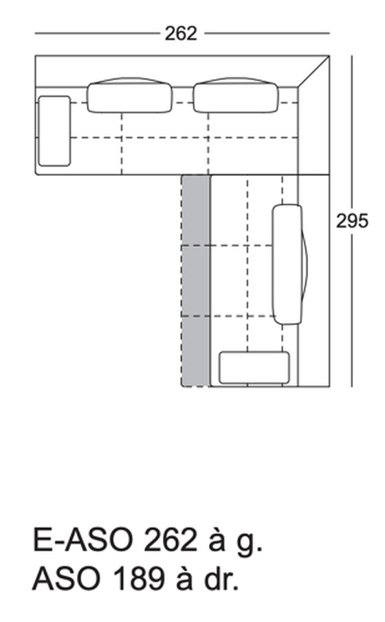Image 1 of Bono by Rolf Benz Corner sofa - Leather and oak