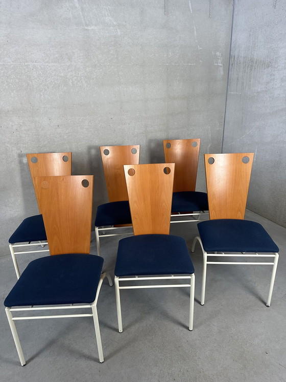 Image 1 of 6 sedie vintage 'Memphis'