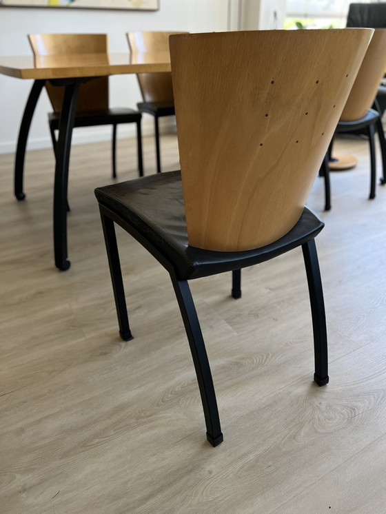 Image 1 of Metaform dining table Radius plus 6 chairs