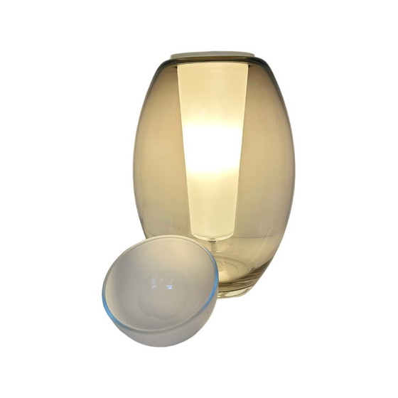 Image 1 of Lampe de table en verre vintage