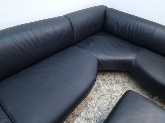 Image 1 of Cassina Met Sofa Corner Sofa Couch with Stools Leather