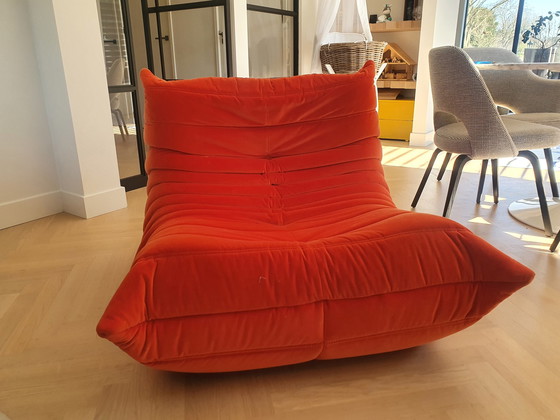 Image 1 of TOGO one-seater orange chair