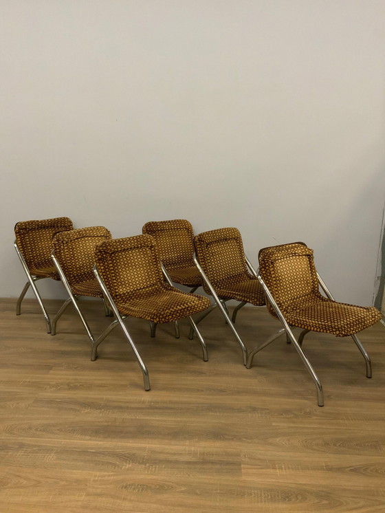 Image 1 of 6x Chaises de salle à manger vintage