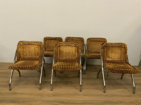 Image 1 of 6x Chaises de salle à manger vintage