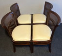 4 x German vintage Colony style chair