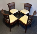 4 x German vintage Colony style chair