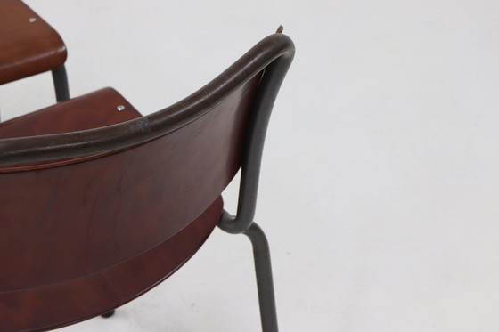 Image 1 of 6 sedie da pranzo vintage Gispen 106