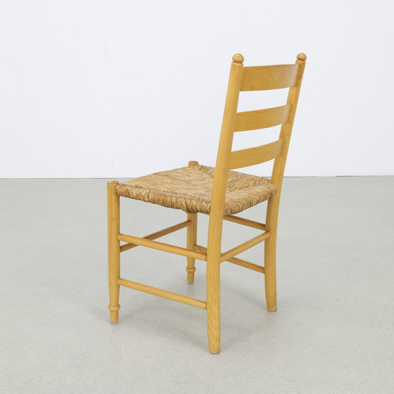 Image 1 of 4x Dining Chair Brutalist in Cane, 1970s