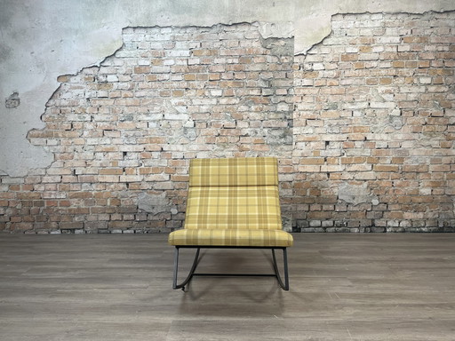 Gus Modern GT Rocker jaune à carreaux - fauteuil