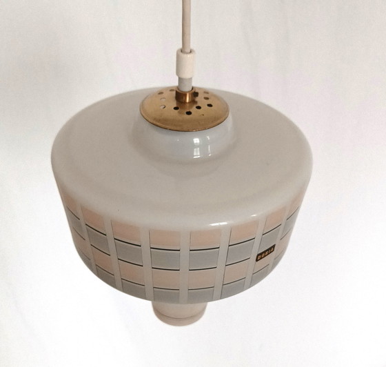 Image 1 of Lampe suspendue en verre Doria 1960