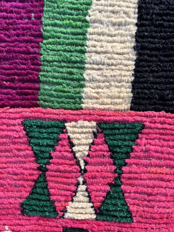 Image 1 of Pink Runner Moroccan Berber Rug, 70x330 cm