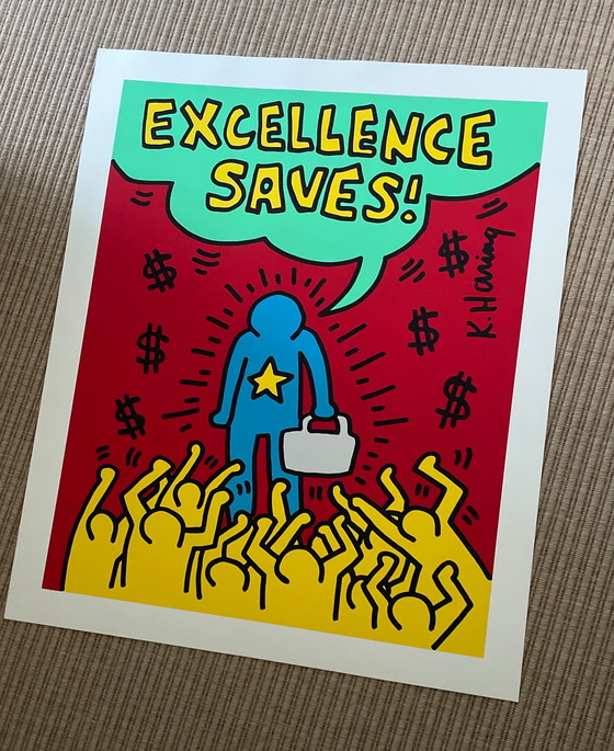 Image 1 of Keith Haring - un excellent poster de sauvetage