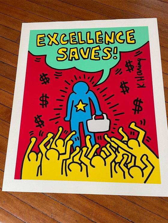 Image 1 of Keith Haring - un excellent poster de sauvetage