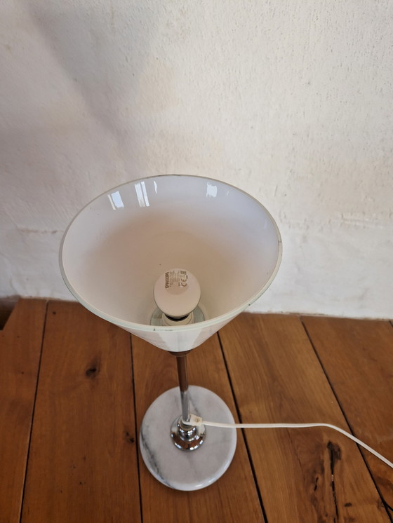 Image 1 of art deco bauhaus style table lamp marble