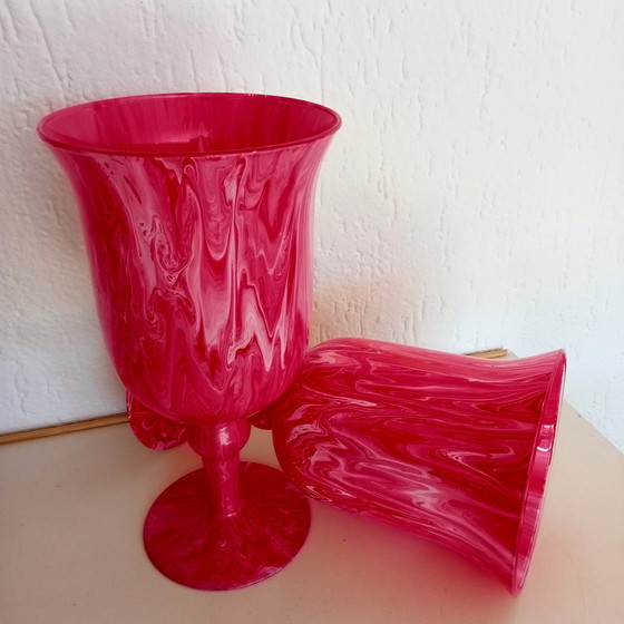 Image 1 of 2x Art di Marco chalice vases