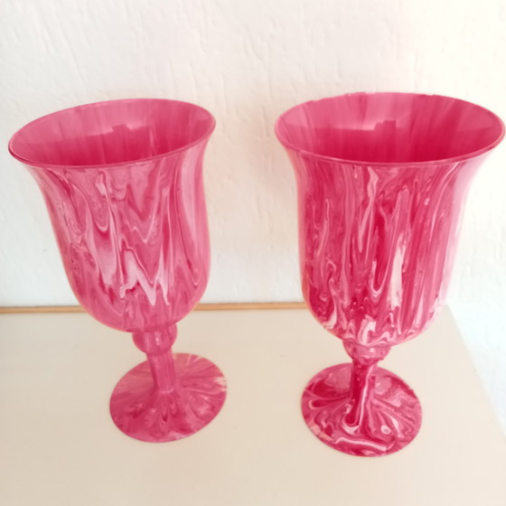 Image 1 of 2x Art di Marco chalice vases