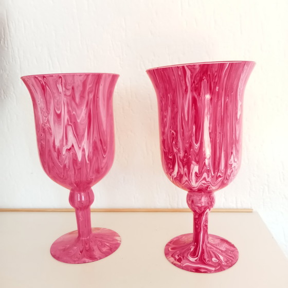 Image 1 of 2x Art di Marco chalice vases