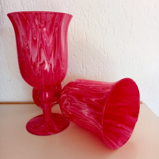 Image 1 of 2x Art di Marco chalice vases