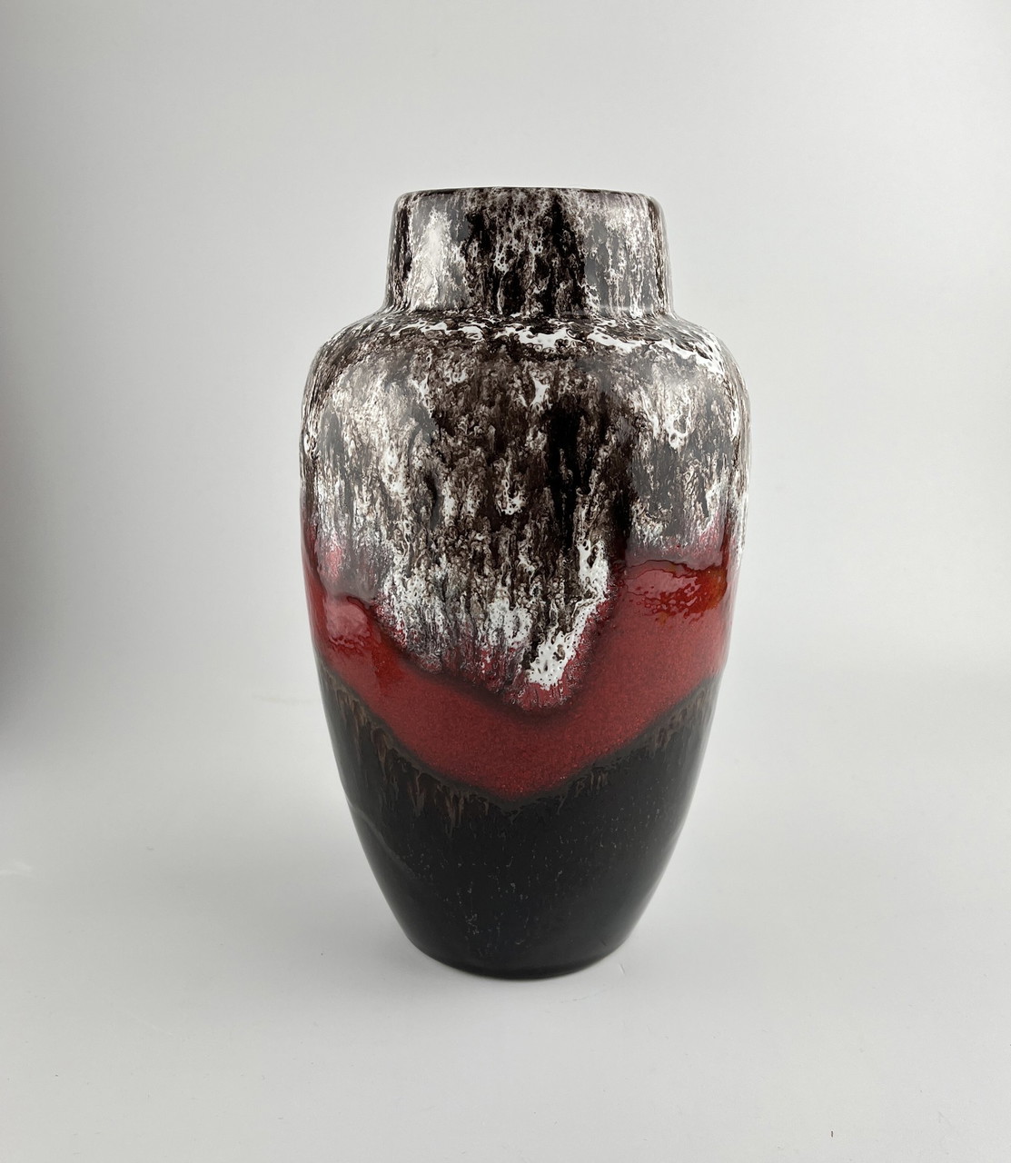 【特大】 Fat Lava Scheurich 495-48 Vintage Ceramic Fat Lava Scheurich Vase 495-20 Mid Century
