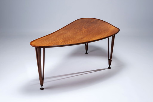 Large Triangular Teak Coffee Table 