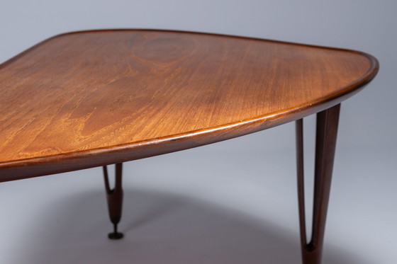 Image 1 of Large Triangular Teak Coffee Table 