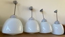 4 x lampe d'école vintage