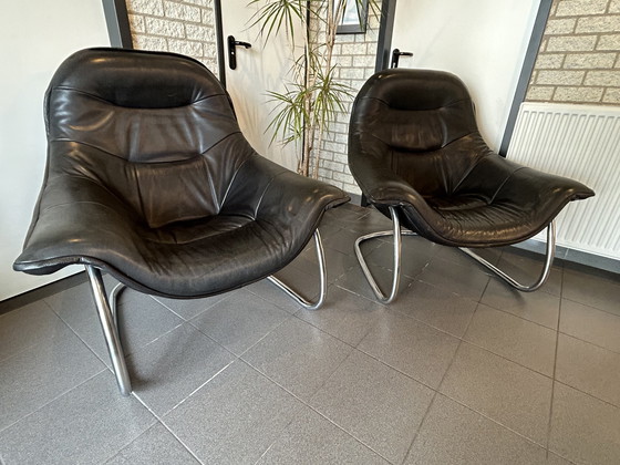 Image 1 of Gerard van den Berg 2 pcs Tobias armchair dutch design