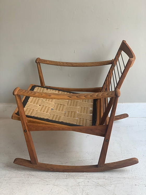 Image 1 of Fauteuil à bascule Pastoe by M.Nissen modèle 66