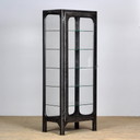 Vintage Glass & Iron Medical Cabinet, 1970s