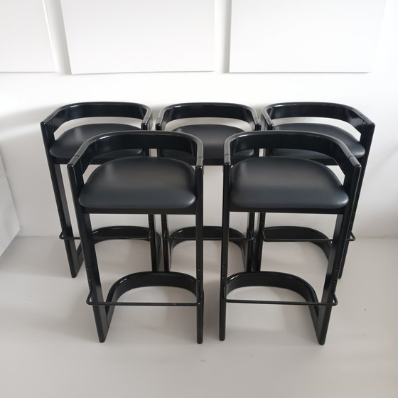 Image 1 of 5x bar stools mid century