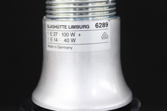 Image 1 of As new, Glashütte Limburg table lamp / table lamp by Heinz Josef Ohm, IF Award 1972, white opal glass, 1 of 2