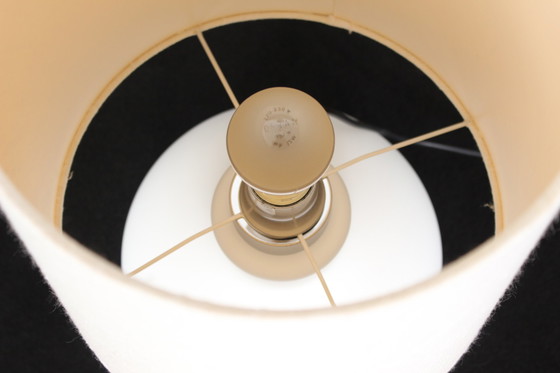 Image 1 of As new, Glashütte Limburg table lamp / table lamp by Heinz Josef Ohm, IF Award 1972, white opal glass, 1 of 2