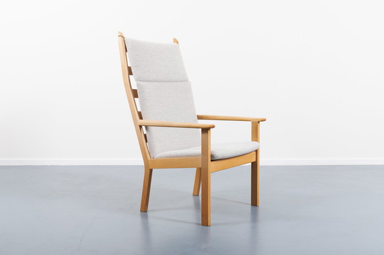 Image 1 of Getama high back easy lounge chair GE 284A by Hans Wegner